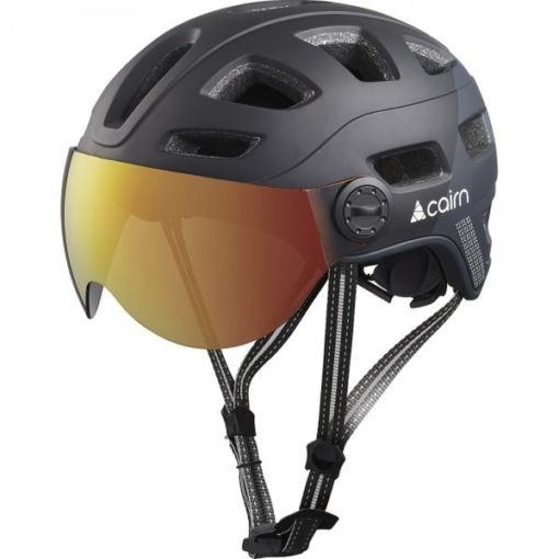 cairn quartz visor led noir casque velo visiere